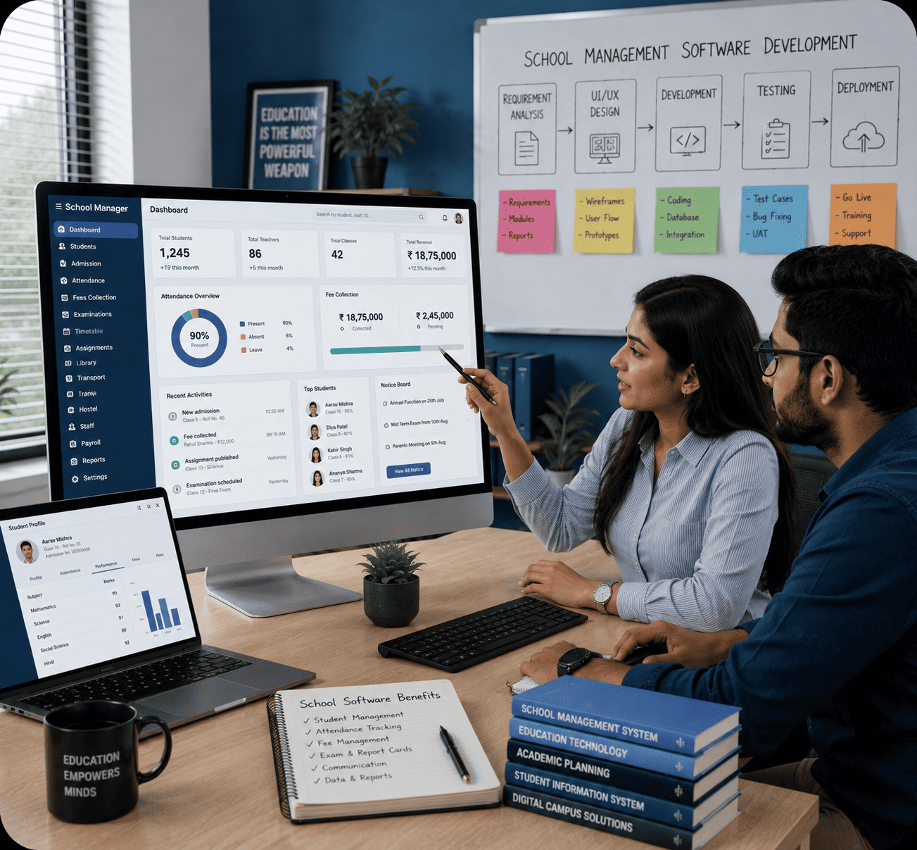 School and college management software development in Jaipur